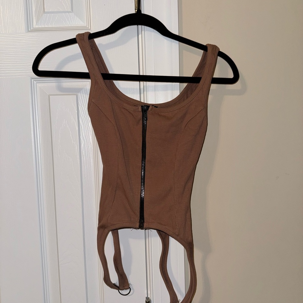 Naked Wardrobe snatch snd zipper corset - Picture 2 of 5